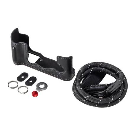 SmallRig 5669 - skórzany półfuterał/etui/case z paskiem naramiennym do FUJIFILM X-T30 / X-T30 II / X-T30 III - zawartość zestawi